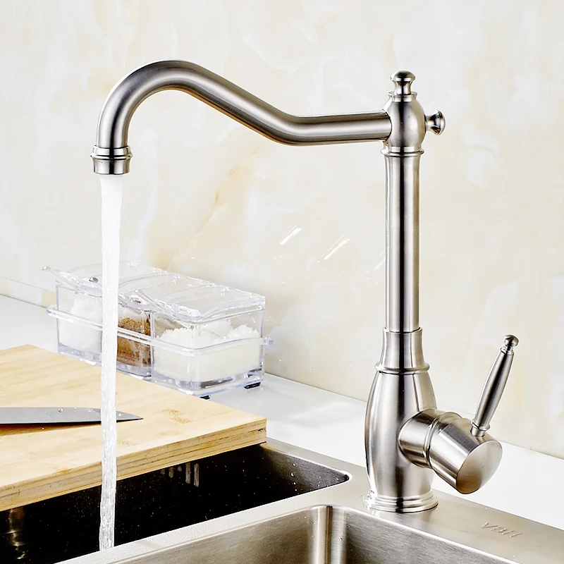 304 Stainless Steel Kitchen faucet Mixer Cold Hot Kitchen Tap Single Hole Water Tap Torneira Cozinha 304 Stainless Steel Kitchen faucet Mixer Cold Hot Kitchen Tap Single Hole Water Tap Torneira Cozinha