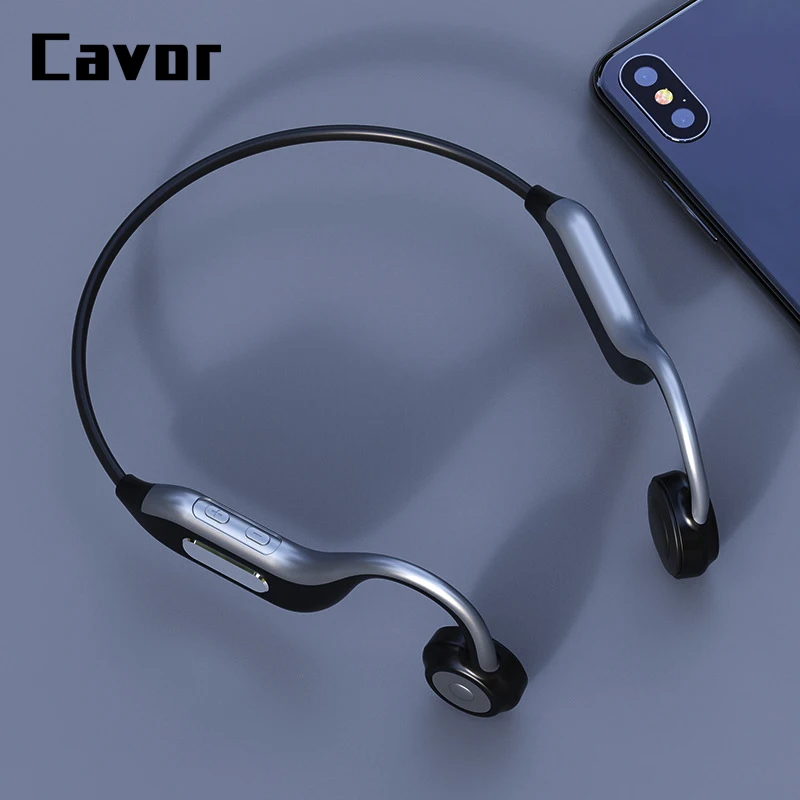 

Cavor B1 Bone Conduction Bluetooth Headset Outdoor Sport Waterproof Wireless Headphones with Microphone Handsfree earphones