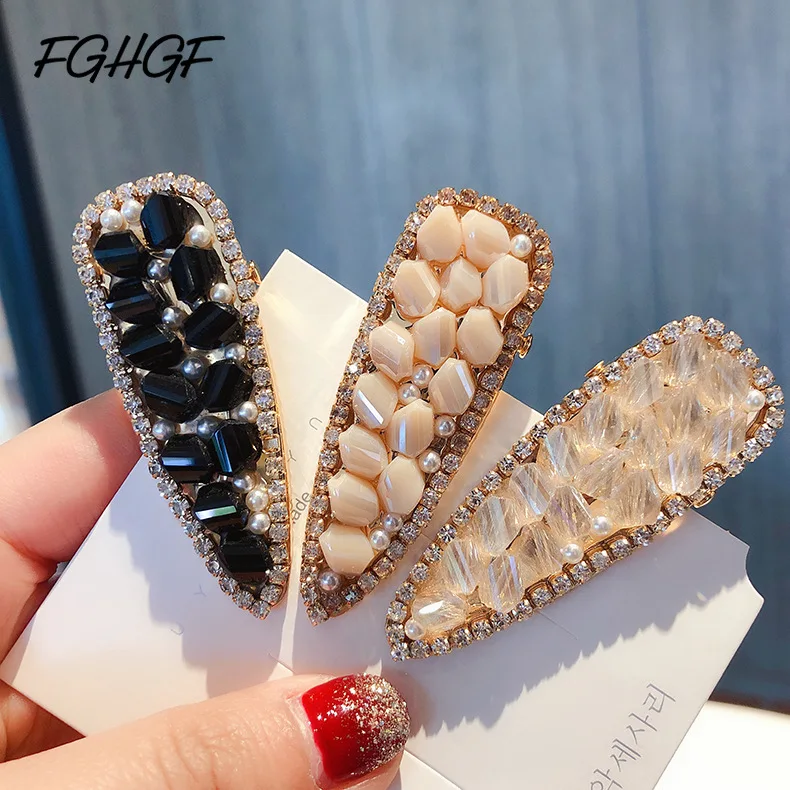 

FGHGF Fashion Bling Crystal Hairpins Headwear forWomen Girls Rhinestone Hair Clips Pins Barrette Styling Tools Accessories