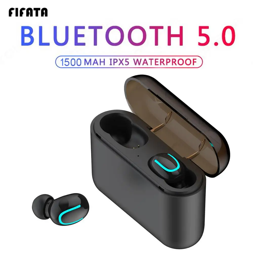 

FIFATA Bluetooth 5.0 Earphones TWS Wireless Headphones Blutooth Earphone Hand Free Headphone Sport Earbuds Gaming Headset Phone