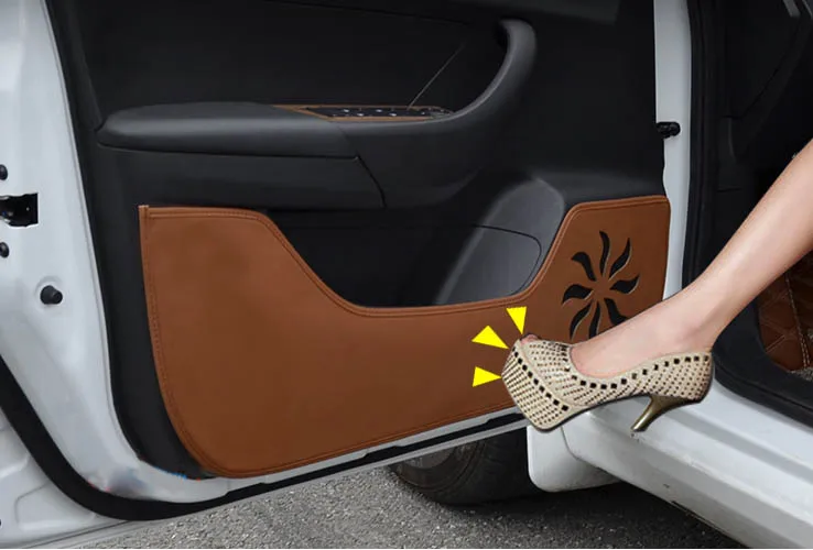 4pcs PU for MG 360 car door Anti kick padin Interior Mouldings from