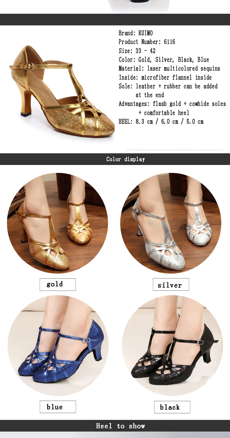 20161214_122051_016Professional Latin Dance Shoes Closed Toe PU Sequins 8cm Modern shoes for women Brand Upscale Flash Satin Adult Dancing Sneakers