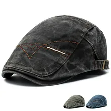 Весенне-летняя мужская женская кепка, шляпа от солнца, джинсовая кепка Newsboy, плоский плющ, Регулируемая Кепка для мужчин и женщин, береты, берет художника, кепка для мужчин