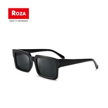 Roza солнцезащитные очки для женщин/мужчин прямоугольные Ретро брендовые дизайнерские Винтажные Солнцезащитные очки плоский верх классические женские Gafas De Sol UV400 RZ0664