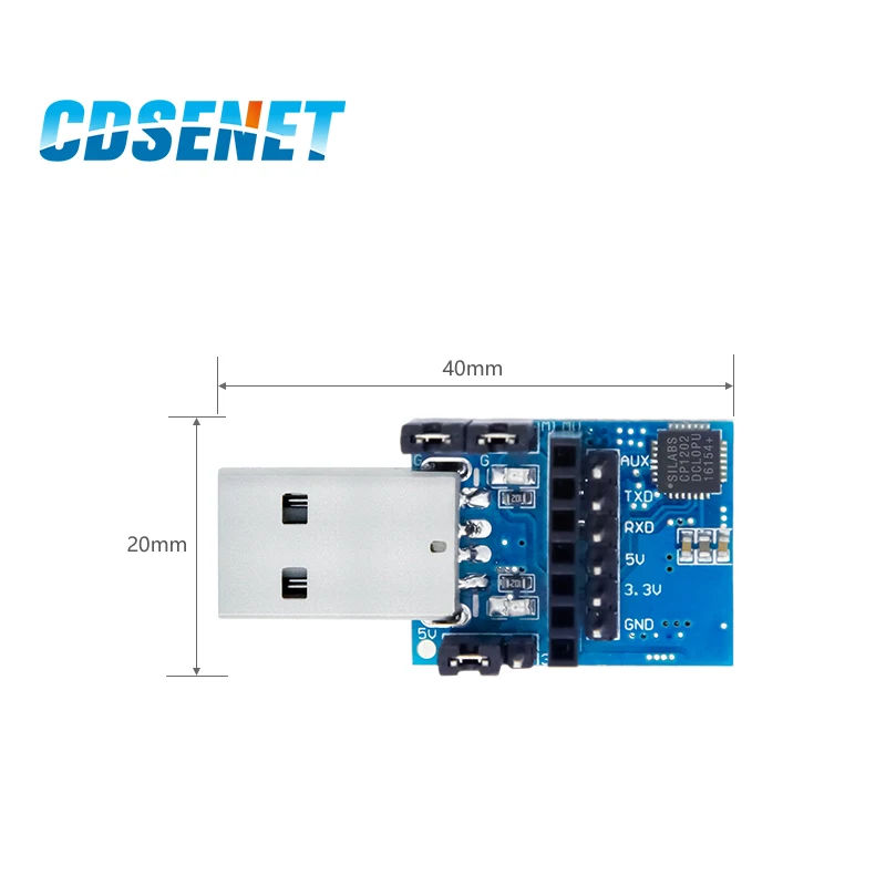 2 шт./лот USB UART CP2102 E15-USB-T2 CDSENET UART USB для ttl 3,3 В 5 в Беспроводная тестовая плата адаптер для радиочастотного последовательного модуля