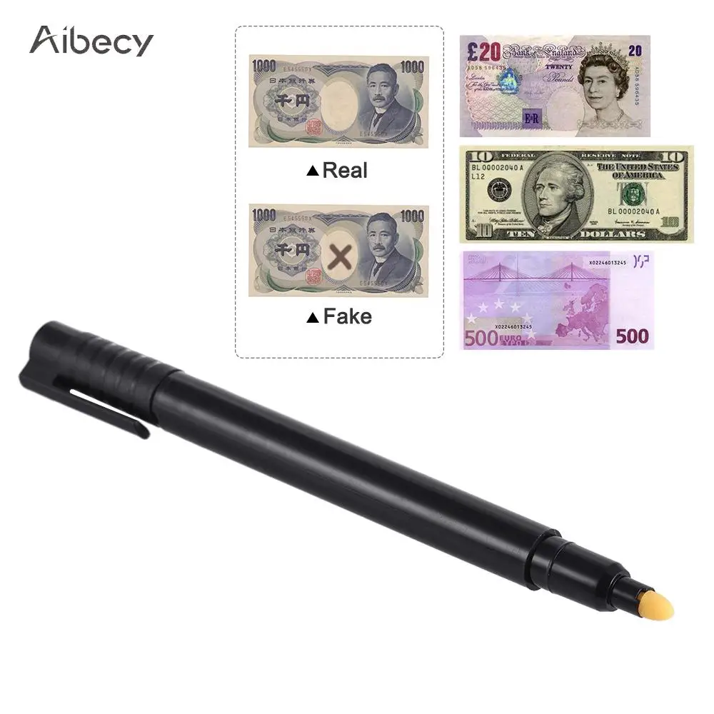 

Money Checker Money Detector Pen Currency Detector Counterfeit Marker Fake Banknotes Tester Pen for US Dollar Bill Euro