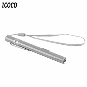 

ICOCO Creative USB Rechargeable LED Flashlight Powerful Mini LED Torch Waterproof Design Pen Hanging with Metal Clip Top Sale