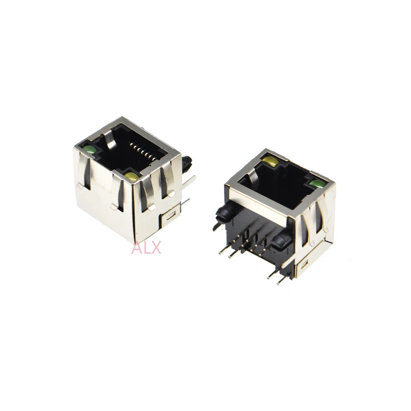 10 шт. RJ45 сетевой Ethernet гнездовой разъем светильник с прямым углом 56 8P8C