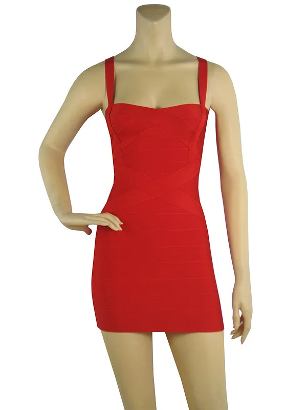 Разные цвета, обтягивающие эластичные ремни, модные повседневные Коктейльные Вечерние платья знаменитостей(H0625 - Цвет: Красный