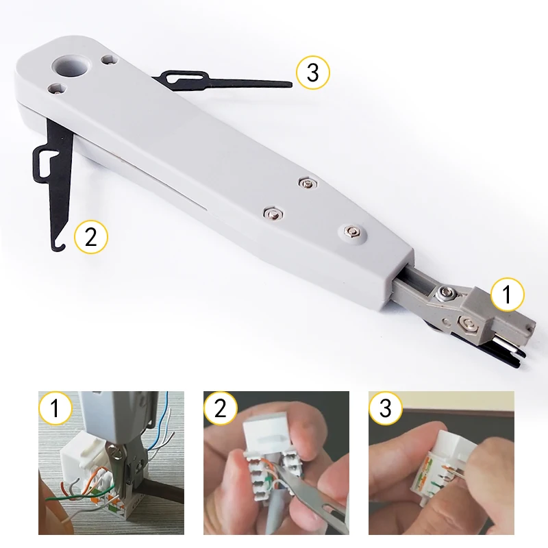 Network Cable Repair Kit Ratchet Crimping Cutter Tool RJ45 RJ11 Punch Down Tool Lan Cable Wire Tester Network Cable Stripper