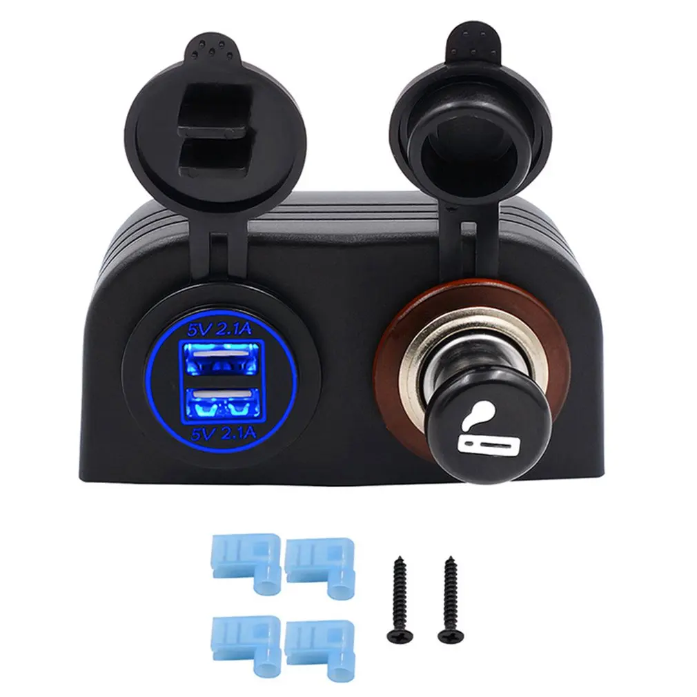 CS-489I1 Автомобиль Мотоцикл Мощность Порты и разъёмы USB адаптер 12 V/24 V пробки прикуривателя автомобиля аксессуары