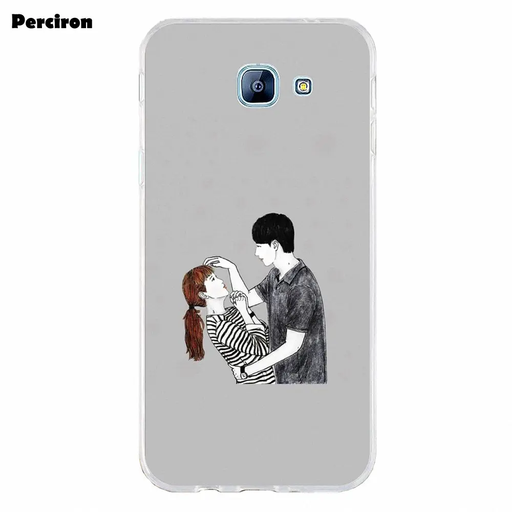 Модный чехол из ТПУ Perciron для Samsung Galaxy A3 A5 A7 J1 J2 J3 J5 J7 2015 2016 2017 корейский аниме с