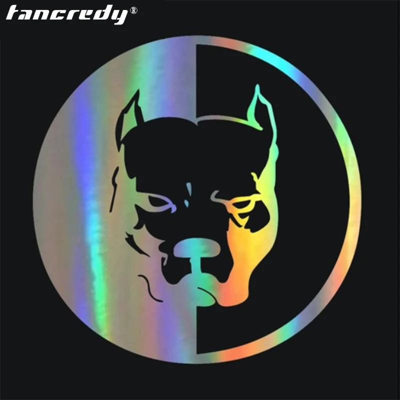 Tancredy 18cm*18cm Car Stickers and Decals PITBULL Dog 3D Funny Sticker Vinyl Creative Motorcycle Decor Accessories | Автомобили и
