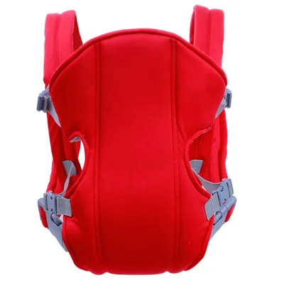 Дышащая детская переноска Удобный слинг рюкзак сумка обертывание ребенка кенгуру Регулируемая безопасность Перевозчик Для 2-24 месяцев - Цвет: BD-red