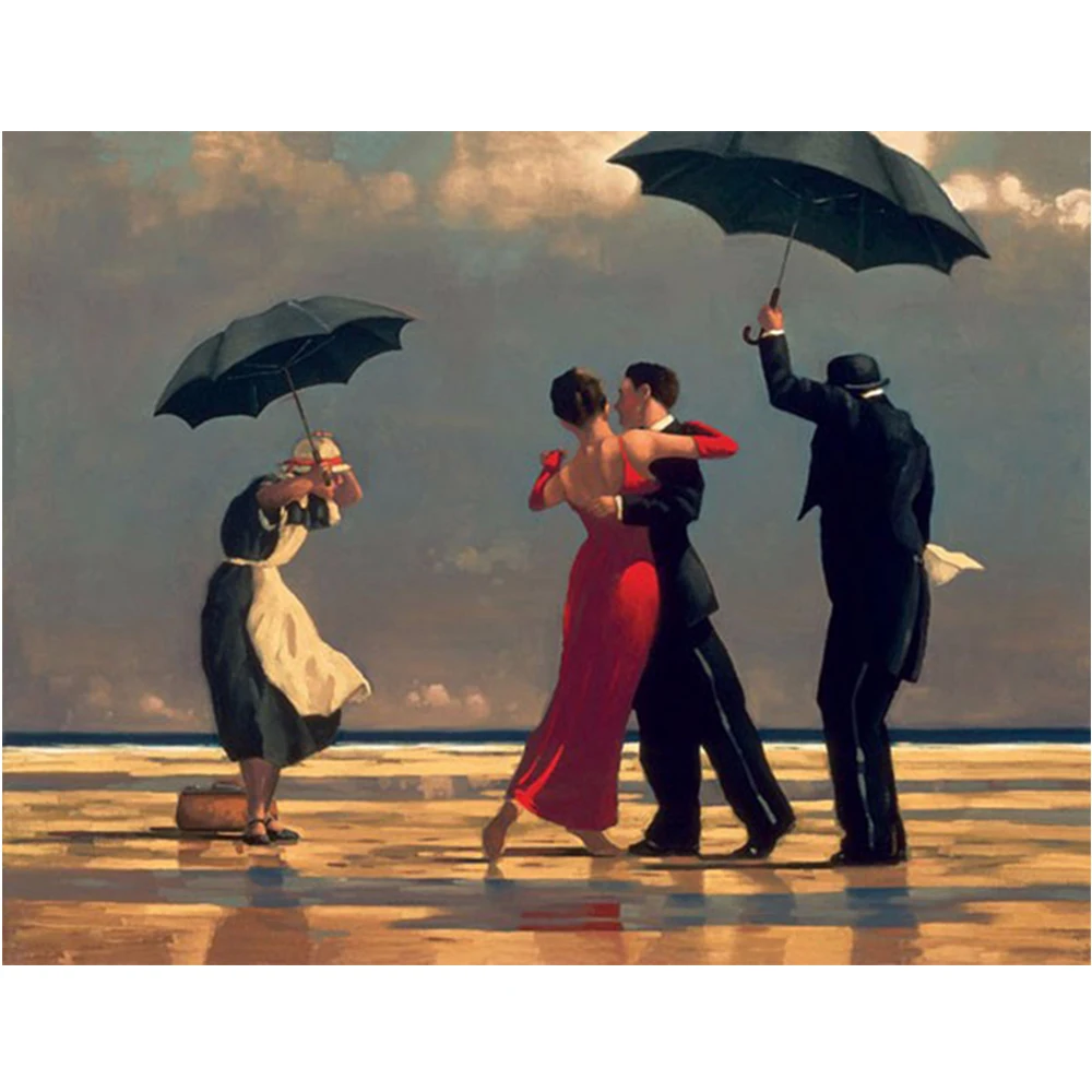 

LI LOYE DIY Diamond Painting Cross Stitch Diamond Embroidery Dancers under the umbrella Diamond Mosaic Painting arts RT465