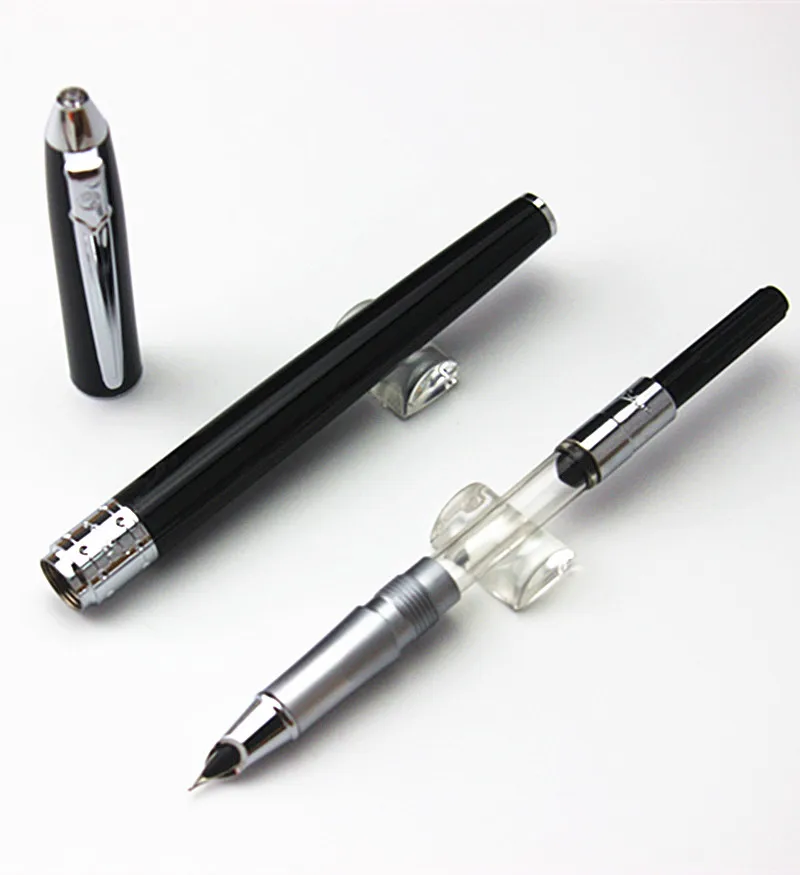 Высококачественная перьевая ручка Iraurita, полностью Металлическая Серебряная ручка с зажимом, роскошные ручки Picasso 605 Caneta, канцелярские принадлежности для офиса, школы, 6293