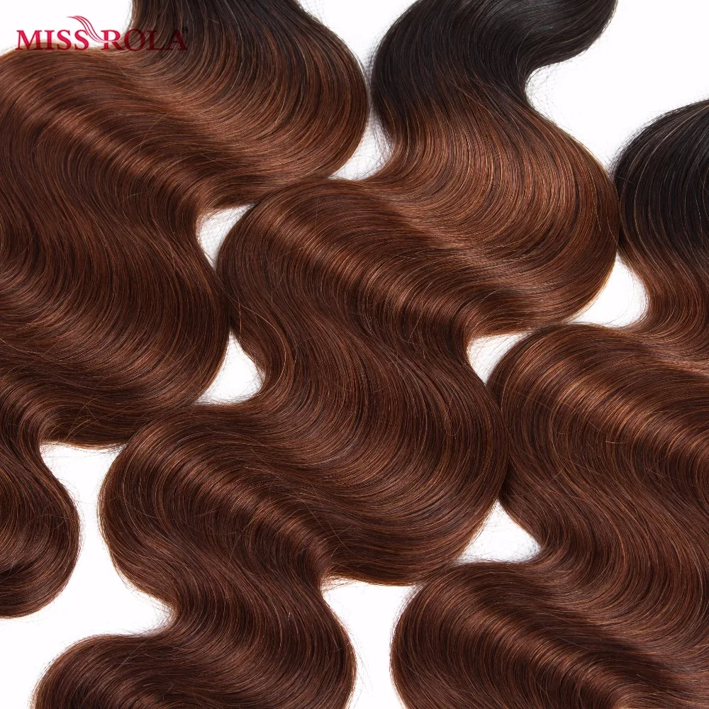 Miss Rola Hair Pre-colord Indian Body Wave Hair Weaving 3 Bundles With Closure #T1B/33 Color Human Non-Remy Hair Extensions Miss Rola Hair Pre-colord Indian Body Wave Hair Weaving 3 Bundles With Closure #T1B/33 Color Human Non-Remy Hair Extensions