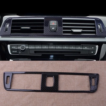 

CITALL Car Central Air Vent Outlet Frame Cover Trim Carbon Fiber ABS Fit For BMW 3 4 Series F30 F34 GT 2014 2015 2016 2017