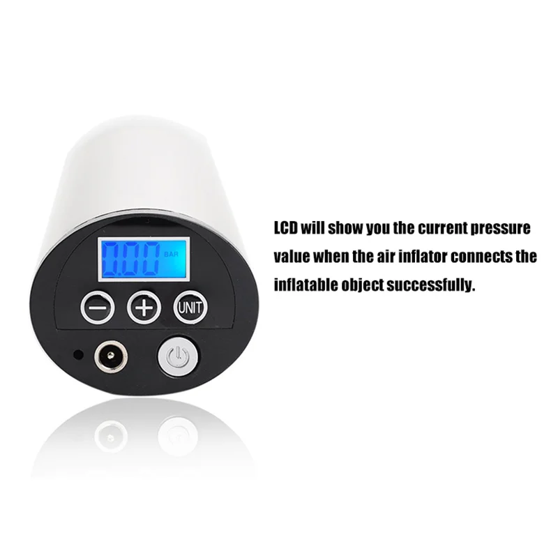 

Handheld USB Motorcyle Bicycle Tyre Automatic Air Inflator LCD Pressure Monitor