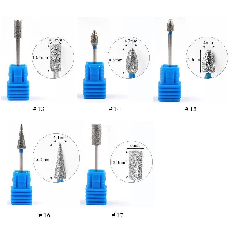 1 шт. алмазные сверла для ногтей 3/32 фреза роторные пилки для ногтей для педикюра электрические сверла аксессуары инструменты для маникюра