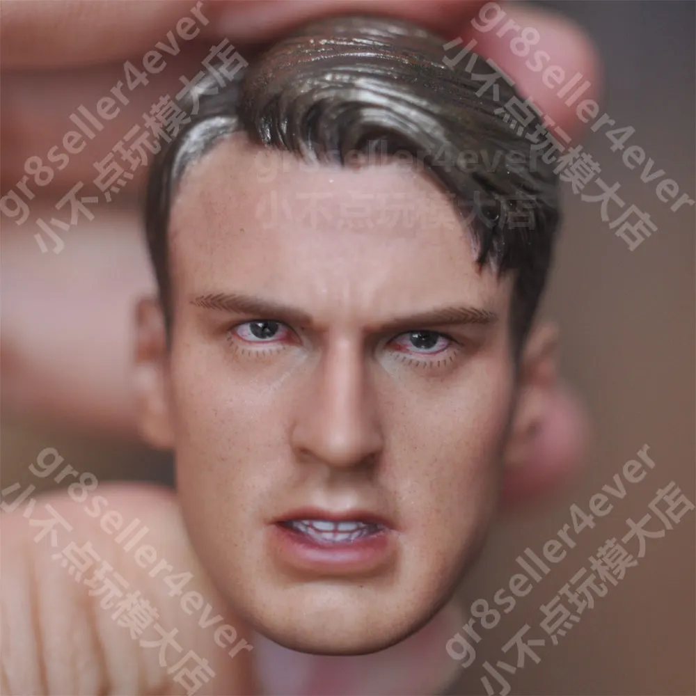 

custom 1/6 scale The Avengers Captain America Steve Rogers head sculpt fit 12"