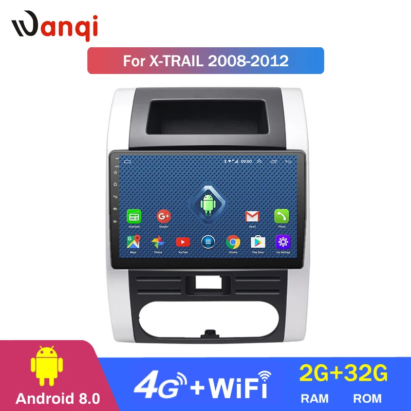  4G 3G WIFI All Netcom 10.1 inch Android 8.0 For Nissan X-Trail 2008-2012 Car GPS Radio Video Multim