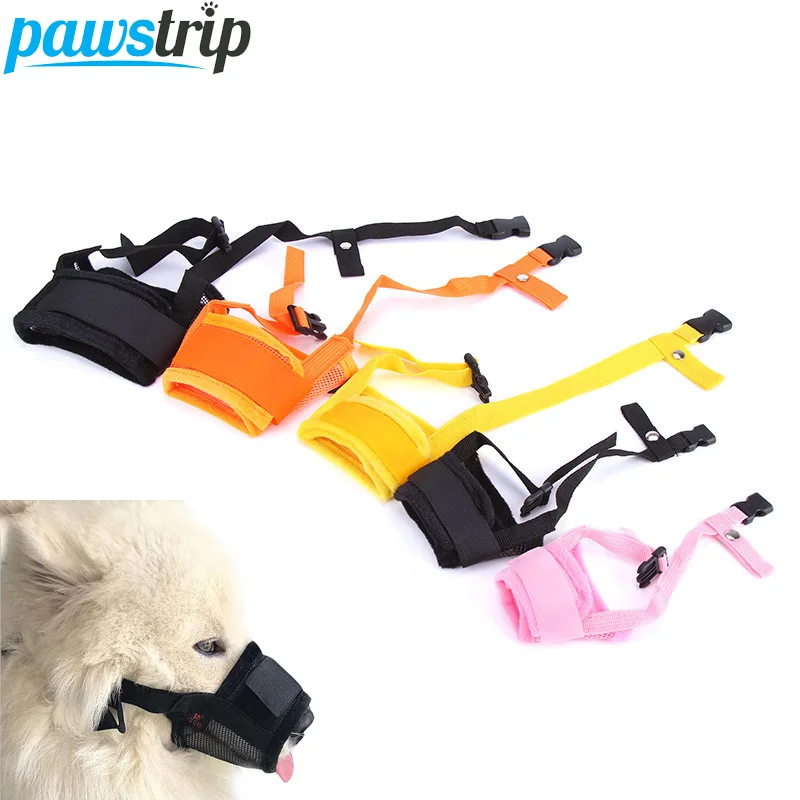 pawstrip S XXL Pet Dog Muzzle Mouth Cover Adjustable Anti Bite Nylon