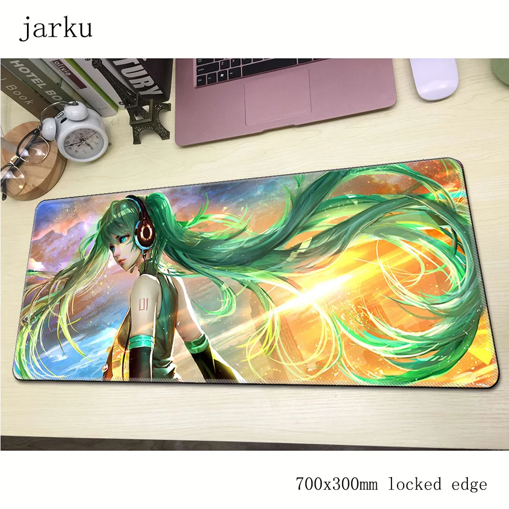 Hatsune Miku pad компьютерная игровая мышь pad 700x300 мм padmouse популярный Коврик Для Мыши Эргономичный гаджет дешевый офисные настольные коврики