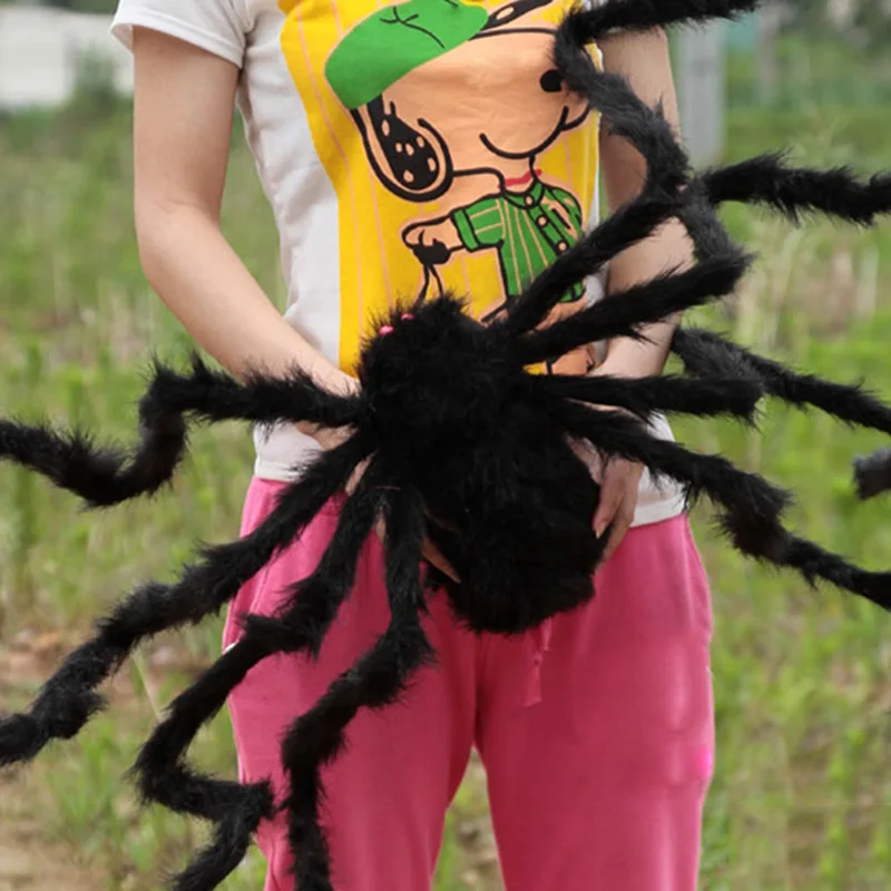 Пушистая имитация паука игрушка ужасное украшение для Хэллоуина дом с привидениями День Дурака YJS Прямая поставка