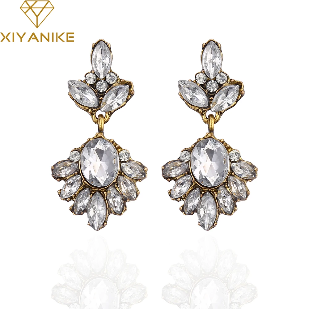 XIYANIKE 2017 New Arrival Big Brand Hot Sale Retro Fashion Zircon font b Crystal b font
