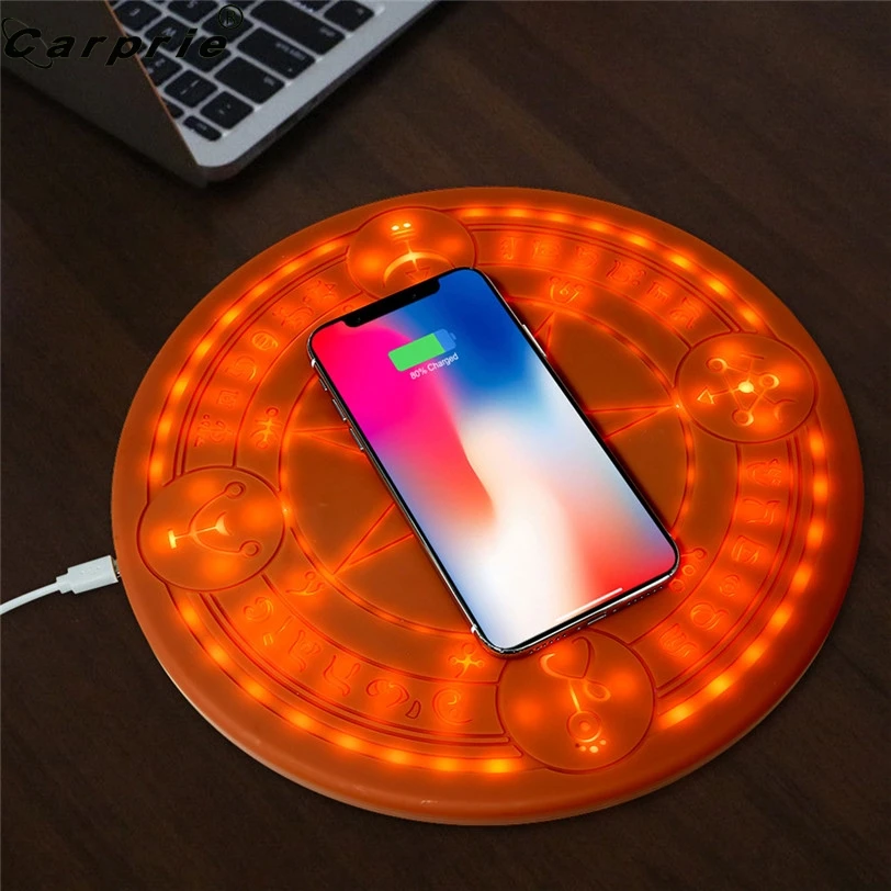 Ultra Slim Magic Circle 10w Qi Fast Charging Pad Wireless