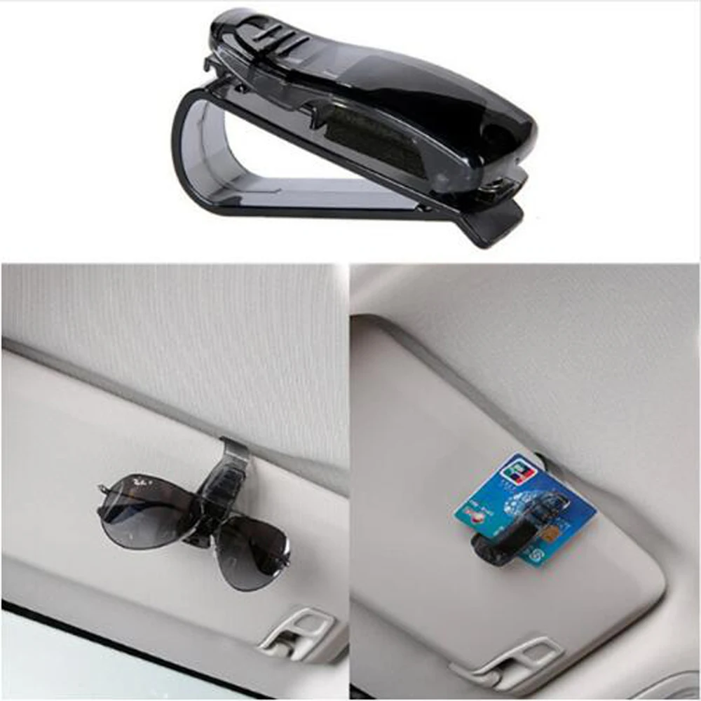 Car Accessory Sun Visor Sunglass Glasses Clip Ticket Holder Stand for