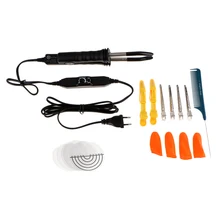 Предварительно скрепленные наращивание волос фьюжн Кератин Тепло Железный разъем палочка применение набор