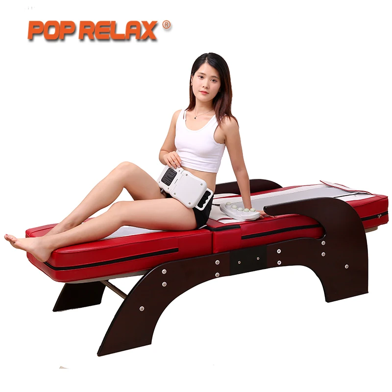 POP Relax термомассажная кровать для всего тела электрическое отопление позвоночника Relax массажер для поддержания здоровья уход прокатки украшение из нефрита, в Корейском стиле роликовая Массажная кровать