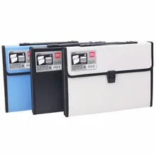 Deli прочный A4 Широкий кошелек Удобная категория Папка-органайзер прямоугольные папки посылка форма файл папка