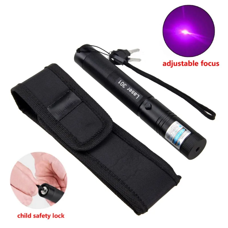 

High Power Purple Laser Pen 1mw 405nm Outdoor Playing Strong Visible Light Battery needs to be purchased separately