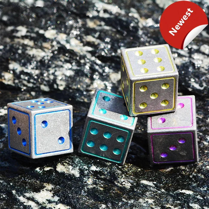 

A Style Titanium Alloy EDC Frozen Ice Metal Dice Bar Wine Set Dice Red Wine Beer Drink Ice Cubes EDC Multi Tools