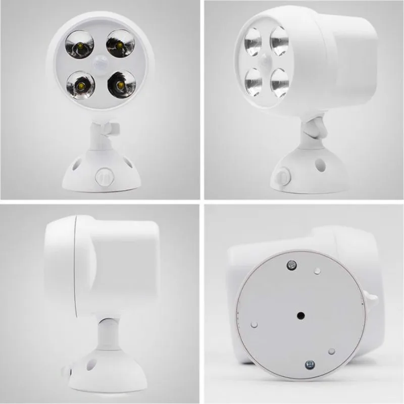 Sensor de Movimento Água ao ar Ip65 à Prova Leds Dwaterproof Livre Coruja Parede Jardim Pista Segurança Pátio Garagem Lâmpada Exterior 4 Luz 9 4 leds sensor de movimento luz ip65