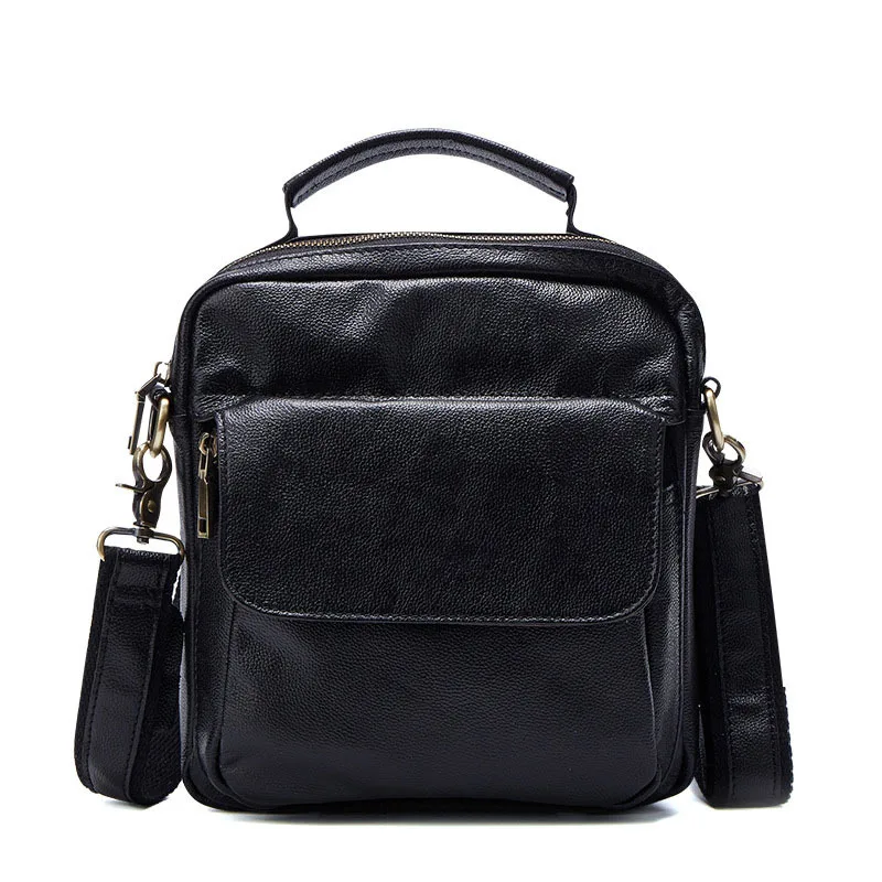 COMFORSKIN Luxurious Genuine The First Layer of Leather Men Shoulder Bag 2018 New Arrivals Hot Brand Vintage Style Male Handbag