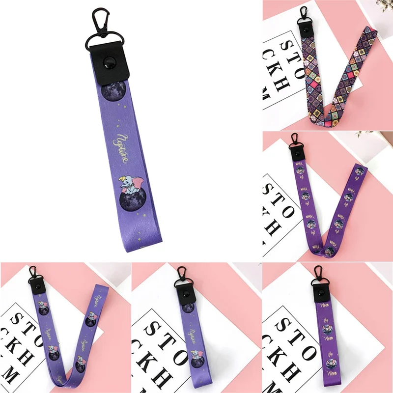 

Cartoon Cute Printing Bamboo Lanyard Neck Strap for Keys ID Card Mobile Phone Straps For All Phone USB Badge Holder DIY Hang