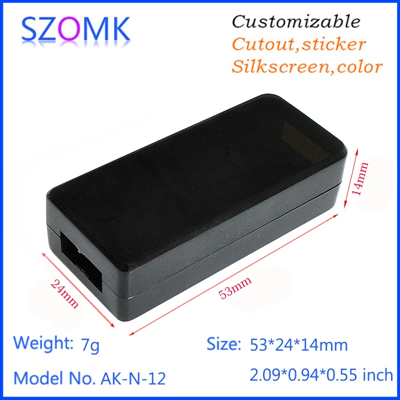 szomk plastic enclosure small usb drive electronics instrument housing diy plastic case control box switch housing box (6)