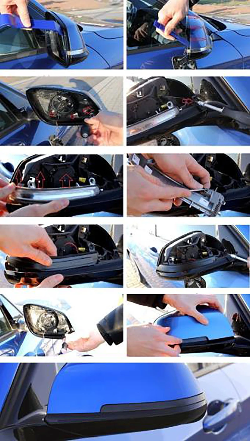 Luz de Sinalização para Bmw Side Dinâmica Ligue 5 6 7 Série F10 F11 F07 F12 F13 F06 F01 F02 Indicador Espelho Retrovisor Par Led Asa 13 Cheap Lâmpada de sinal