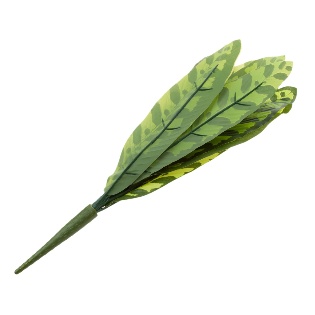 Искусственный Calathea Insignis Petersen лист растения шелковая листва трава зеленая