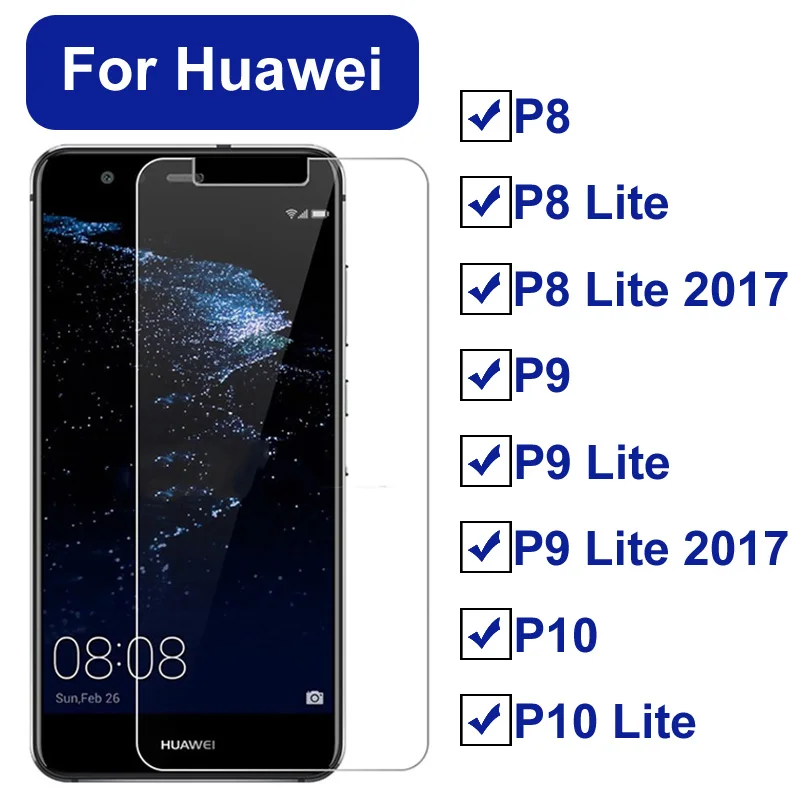 Для huawei P10 закаленное стекло P9 Lite защита экрана P8 светильник P8lite Защитная Hawei P9lite P10lite дисплей P 8 9 10 ite