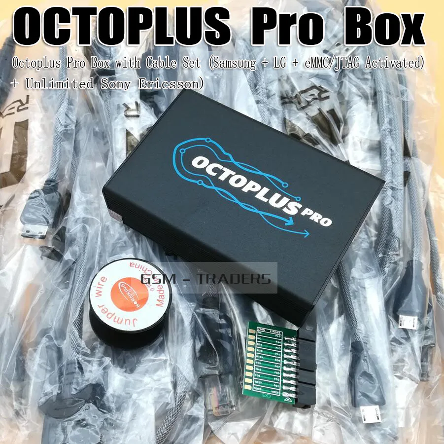 Octoplus Pro BOX/OCTOPLUS коробка активированная для LG+ samsung+ Medua JTAG активация+ SE Fuction(в комплекте 7 в 1 кабель/адаптер