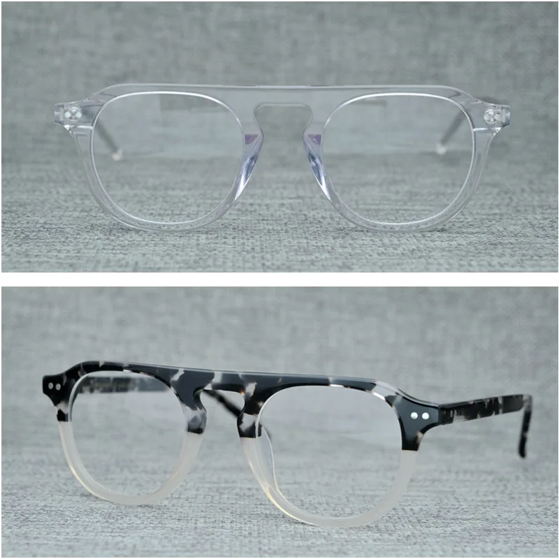 

Polit Acetate Glasses Frames Men Irregular Japanese Hand-made Optical Myopia Reading prscription eyeglasses Women Oculos De Grau