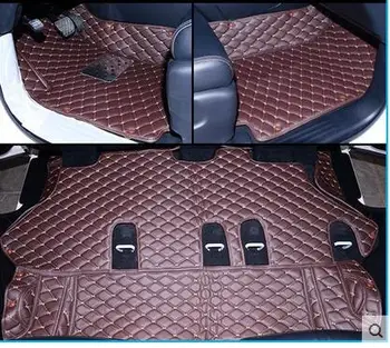 

High quality! Special car floor mats for Infiniti QX56 8 seats 2015-2009 durable waterproof carpets for QX56 2011,Free shipping