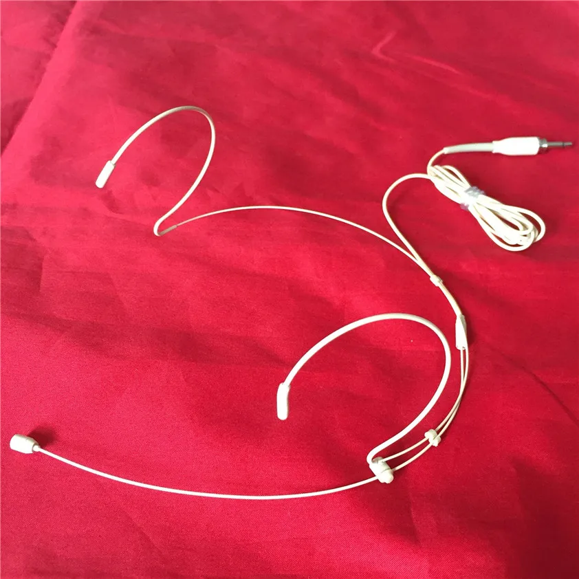 

HM-4021-B Cheapest Skin Mini Headset Microphone Condenser Mic Professional for Bodypack or Amplifier with 3.5mm Male Screw Jack