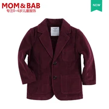 Bébé Garçons Blazers Enfants Costume Veste De Mode Bourgogne Velours formelle costumes de mariage pour les garçons vêtements enfants costume d’hiver garçons manteau