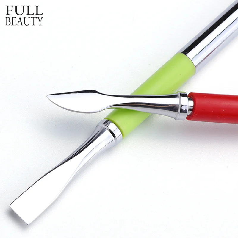 

Full Beauty 1pcs Nail Cuticle Pusher Tools New Antiskid Double-end Multifunction Remover Gel Polish Nail Art Manicure Rod CH660